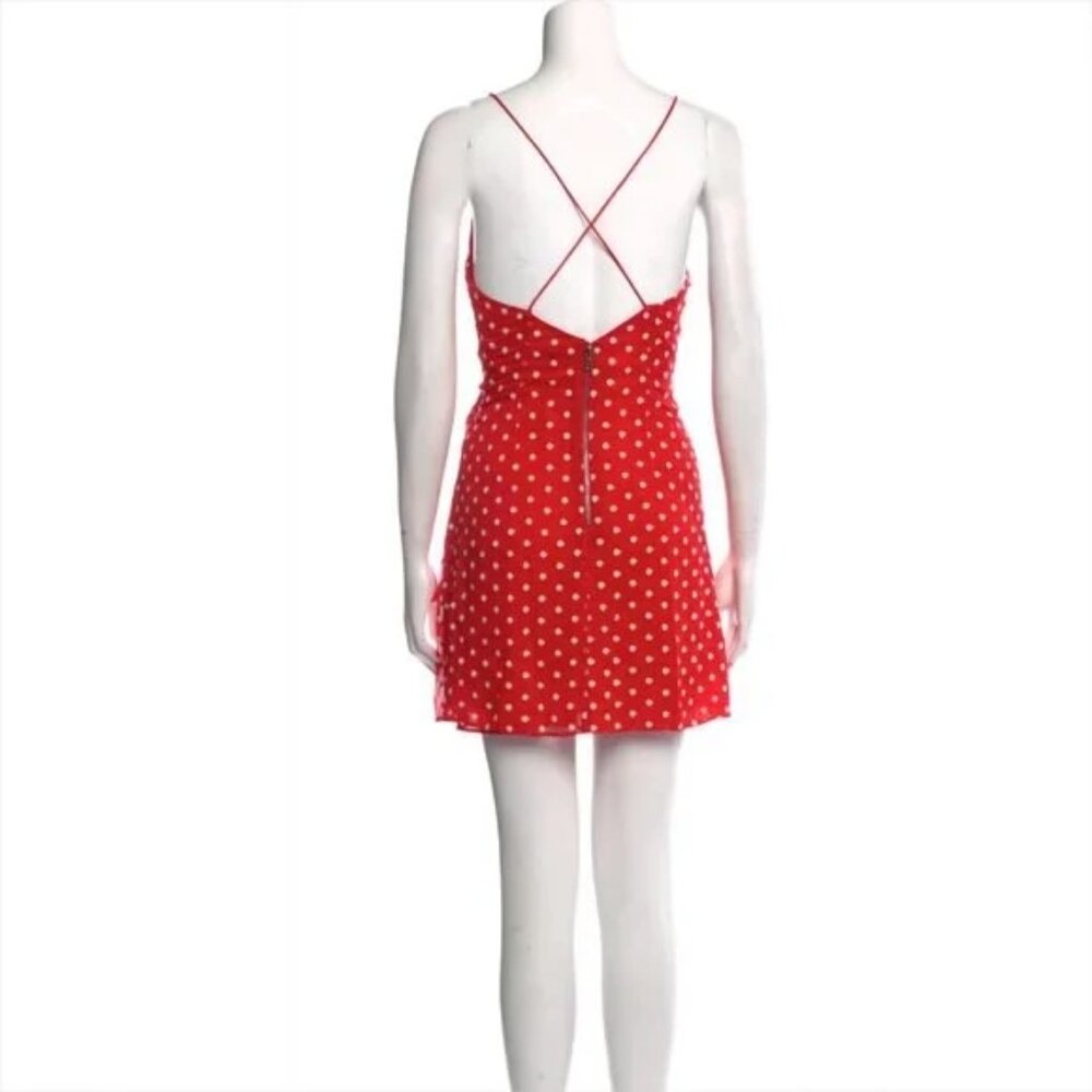 ALICE + OLIVIA Katie Floral Wrap Front Minidress - Picture 9 of 13